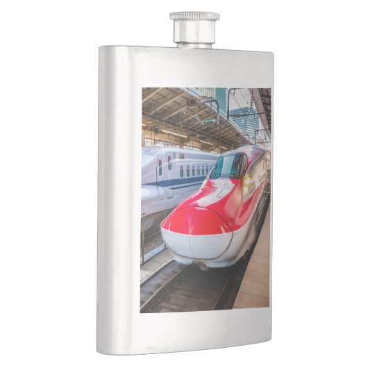 Flasque Deux Shinkansen à la gare de Tokyo (Droite)