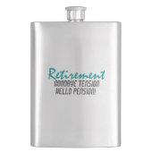 Flasque Devis de retraite amusant (devant)