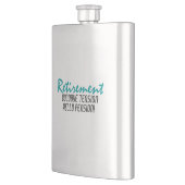 Flasque Devis de retraite amusant (Gauche)