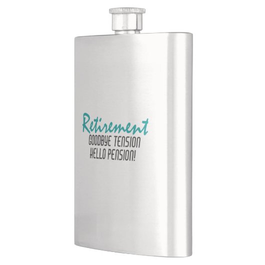 Flasque Devis de retraite amusant (Gauche)