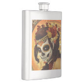 Flasque Dia De Los Muertos Throw Pillow (Droite)