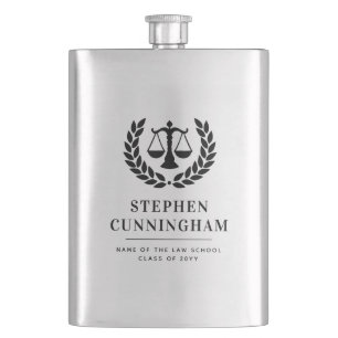Flasque Diplôme de droit moderne personnalisé