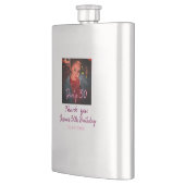 Flasque Dirty 30 Anniversaire ajouter nom rose ajouter dat (Gauche)
