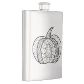 Flasque Doodles d'Halloween boho mandala citrouilles Autom (Droite)