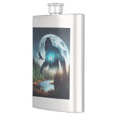 Flasque Double exposition Bigfoot, Aigle et Pleine lune (Gauche)