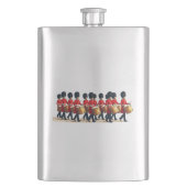 Flasque Douze tambours à tambour coupés à l'aide d'un cray (devant)