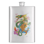 Flasque Dragon chinois vert Koi (devant)