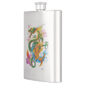 Flasque Dragon chinois vert Koi (Gauche)