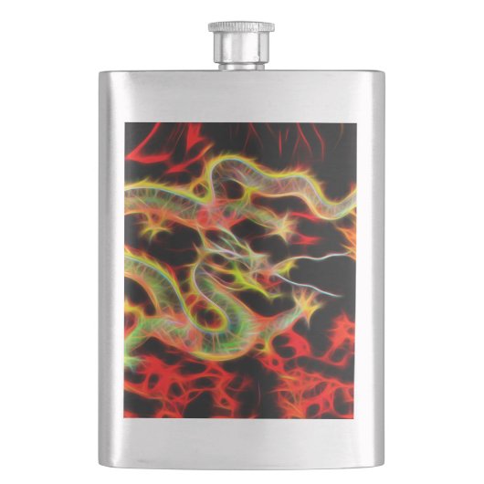 Flasque Dragon Fire décor sur Lucky Energy (devant)