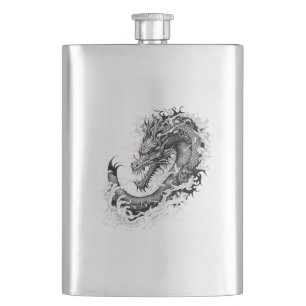 Flasque Dragon Imaginaire animal sauvage illustration Art