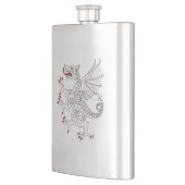 Flasque Dragon Rampant Argent (Gauche)