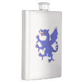 Flasque Dragon Rampant Azure (Droite)