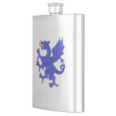 Flasque Dragon Rampant Azure (Gauche)