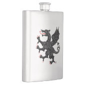 Flasque Dragon Rampant Sable (Droite)