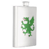 Flasque Dragon Rampant Vert (Droite)