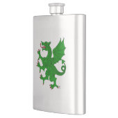 Flasque Dragon Rampant Vert (Gauche)