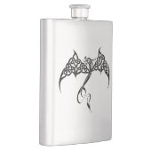 Flasque Dragon Tribal Celtique Entrelacs Noir Blanc Fantas (Droite)