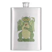 Flasque Dragon vert mignon (devant)