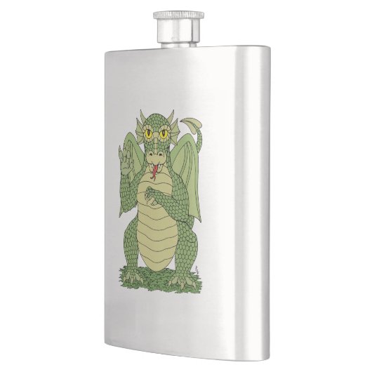 Flasque Dragon vert mignon (Gauche)