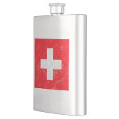 Flasque Drapeau affligé de la Suisse (Gauche)