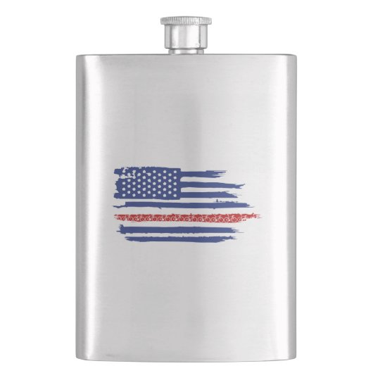 Flasque Drapeau américain à vélo (devant)