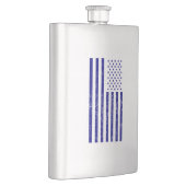 Flasque Drapeau américain affligé par bleu (Droite)