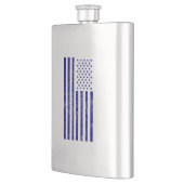 Flasque Drapeau américain affligé par bleu (Gauche)