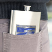 Flasque Drapeau américain du parachutiste (En situation)