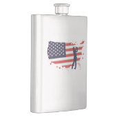 Flasque Drapeau américain Golfer (Droite)