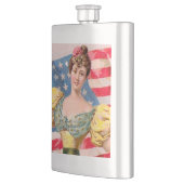 Flasque Drapeau américain Lady Liberty Independence (Gauche)
