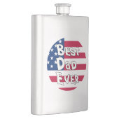 Flasque Drapeau Best Papa Ever USA (Droite)