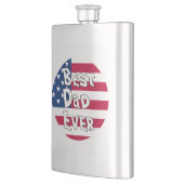 Flasque Drapeau Best Papa Ever USA (Gauche)