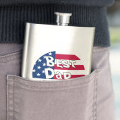 Flasque Drapeau Best Papa Ever USA (En situation)