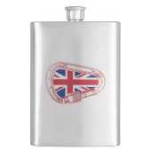 Flasque Drapeau britannique Escalade carabiner (devant)