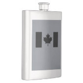 Flasque Drapeau canadien élégant en noir (Droite)