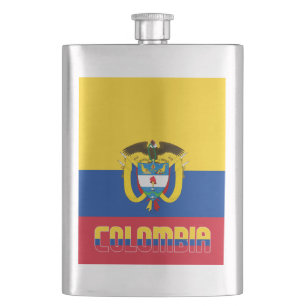 Flasque Drapeau Colombie Élégant patriotique