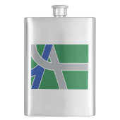 Flasque Drapeau d'Albany, Oregon (devant)