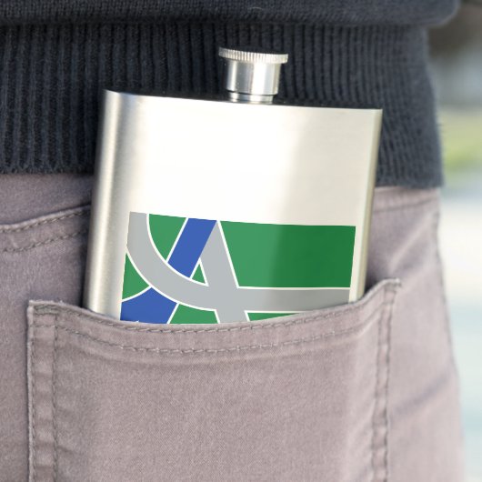 Flasque Drapeau d'Albany, Oregon (En situation)