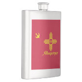 Flasque Drapeau d'Albuquerque, Nouveau-Mexique (Droite)