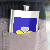 Flasque Drapeau de Bruxelles, Belgique (En situation)