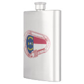 Flasque Drapeau de Caroline du Nord Escalade carabiner (Gauche)