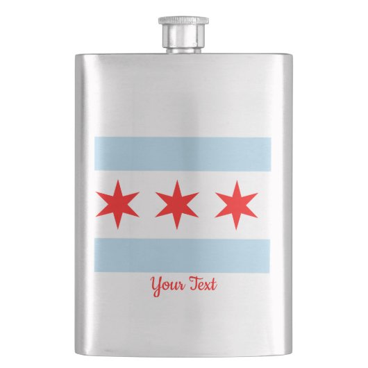 Flasque Drapeau de Chicago Classic Flask (devant)