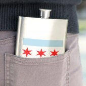 Flasque Drapeau de Chicago Classic Flask (En situation)