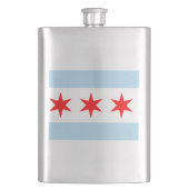 Flasque Drapeau de Chicago, Illinois Hip Flask (devant)
