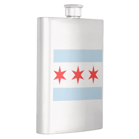 Flasque Drapeau de Chicago, Illinois Hip Flask (Droite)