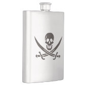 Flasque Drapeau de crâne obsidien Drapeau de pirate Calico (Droite)