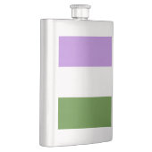 Flasque Drapeau de fierté genderqueer (Droite)