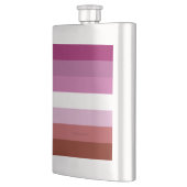 Flasque Drapeau de fierté lesbienne de SlipperyJoe féminin (Gauche)