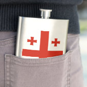 Flasque Drapeau de Géorgie (En situation)