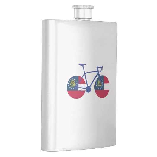 Flasque Drapeau de Géorgie à vélo (Droite)